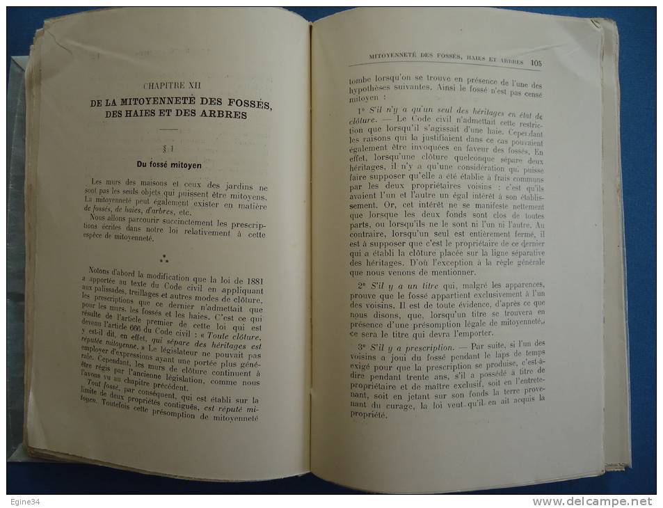 J. GAURE - Pour Eviter Les Procès ! - LE DROIT RURAL Et USUEL Mis à La Portée De Tous  -1937- - Rechts