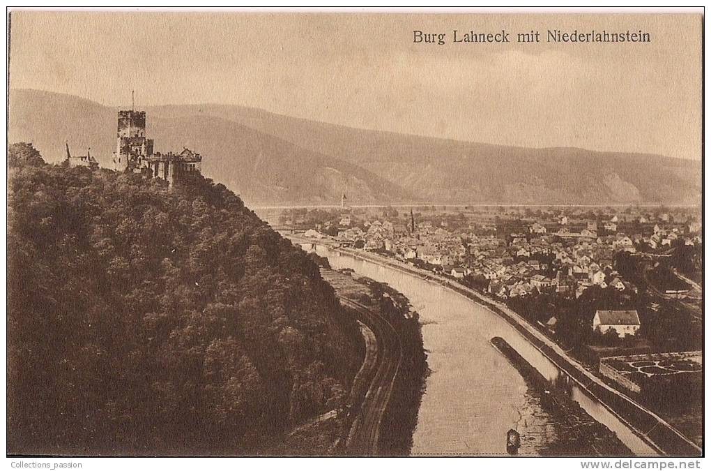 CP, Allemagne, Burg Lahneck Mit Niederlahnstein, écrite - Lahnstein