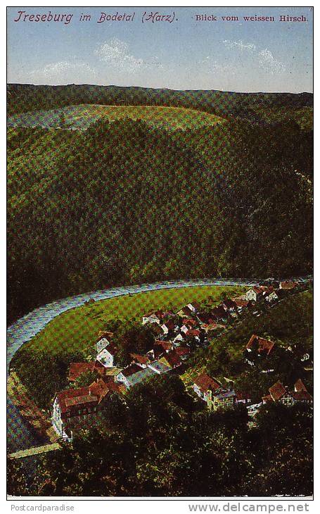 Treseburg Thale Blick Vom Weissen Hirsch  1926 - Thale