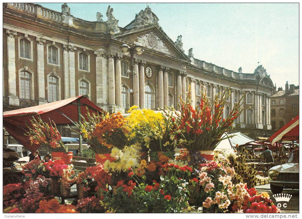 31 - Toulouse - Le Marché Aux Fleurs Sur La Place Du Capitole - 204 Peugeot - Animée - Toulouse