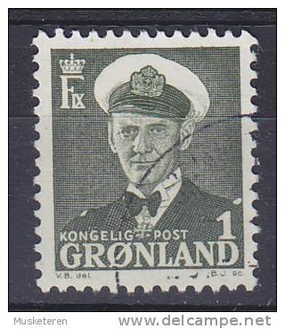 Greenland 1950 Mi. 28     1 (Ø) König King Frederik - Oblitérés