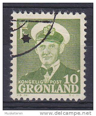 Greenland 1950 Mi. 30     10 (Ø) König King Frederik - Oblitérés