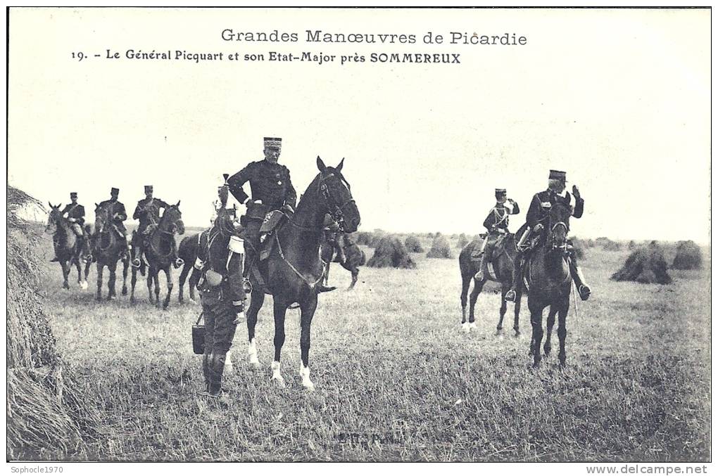 PICARDIE - 60 - OISE - GRANDVILLIERS - Grandes Manoeuvres - SOMMEREUX - Général Picquart - Grandvilliers