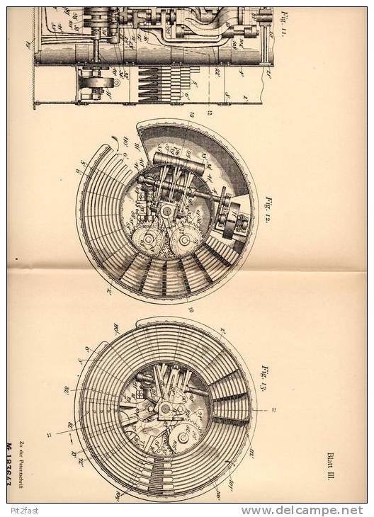 Original Patentschrift - P. Lorillard in Tuxedo Park , USA , 1905 , Fördermaschine , Förderband  !!!