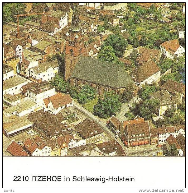 ITZEHOE Luftaufnahme Schleswig-Holstein 2 Ansichtskarten - Itzehoe