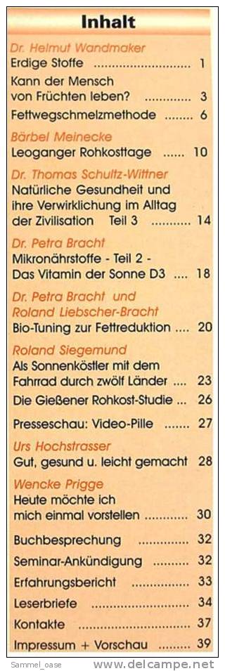 7 Zeitschriften Wandmaker Aktuell - Helmut Wandmaker Stiftung Zur Gesunden Und Natürlichen Lebensweise. - Manger & Boire