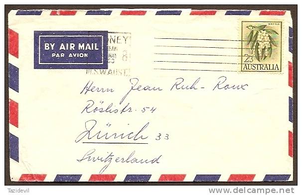 AUSTRALIA - 1963 2/3 Airmail Cover To Switzerland - Covers & Documents