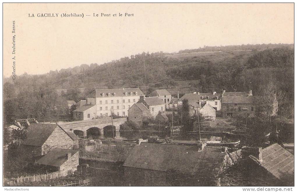 La Gacilly (56)  Le Pont Et Le Port - La Gacilly