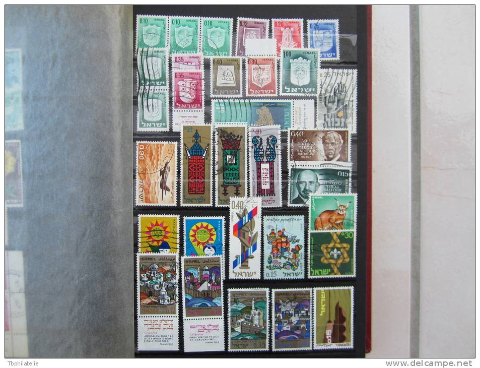 VEND LOT DE 200 TIMBRES D ´ ISRAEL , 1951 - 1990 !!!! (a) - Colecciones & Series