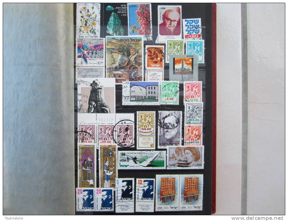 VEND LOT DE 200 TIMBRES D ´ ISRAEL , 1951 - 1990 !!!! (a) - Collezioni & Lotti