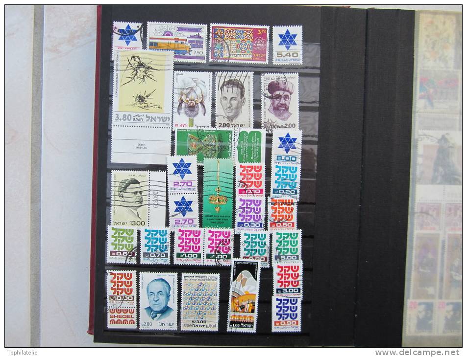 VEND LOT DE 200 TIMBRES D ´ ISRAEL , 1951 - 1990 !!!! (a)