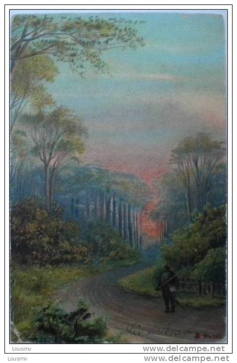 CPA Colorisée Animée - Paysage - Cachet De Sissach - 1904 - Sissach