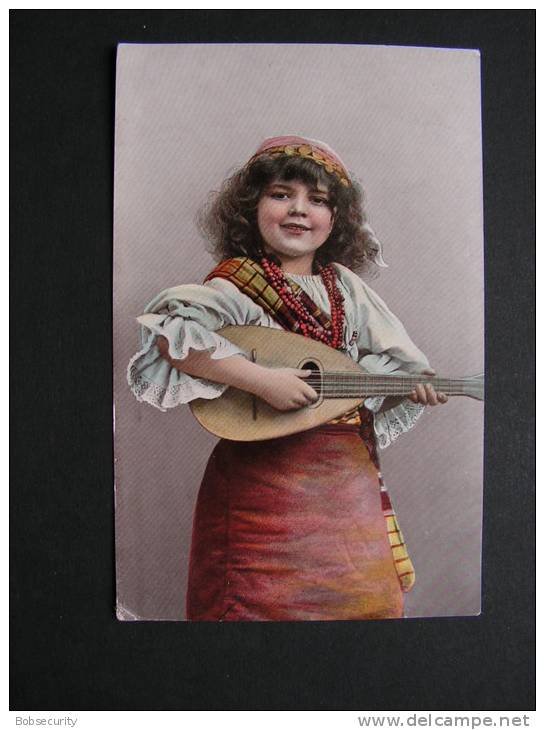 Kind , Schönes Mädchen Motiv, Mädchen, Portrait, Fillet, Girl, Child  Luzern 1910 - Szenen & Landschaften