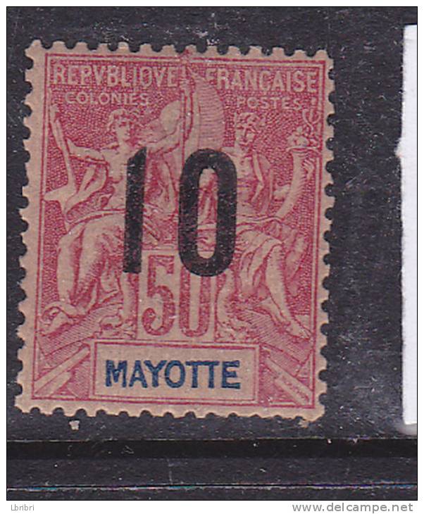 MAYOTTE N°29 10 S 50C ROSE TYPE GROUPE ALLÉGORIQUE NEUF AVEC CHARNIERE - Other & Unclassified