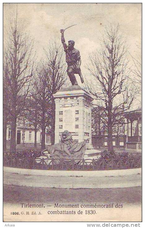 TIRLEMONT = Monument Commémoratif Des Combattants De 1830  (écrite) - Tienen