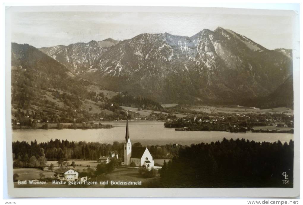 Bad Wiessee : Kirche Gegen Egern Und Bodenschneid - Bad Wiessee