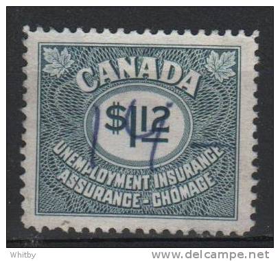 Canada 1955 $1.12 Unemployement Insurance Issue  #FU46 - Fiscale Zegels