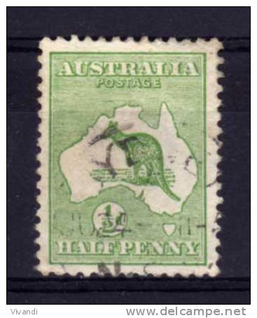 Australia - 1913 - ½d Kangaroo - Used - Gebruikt