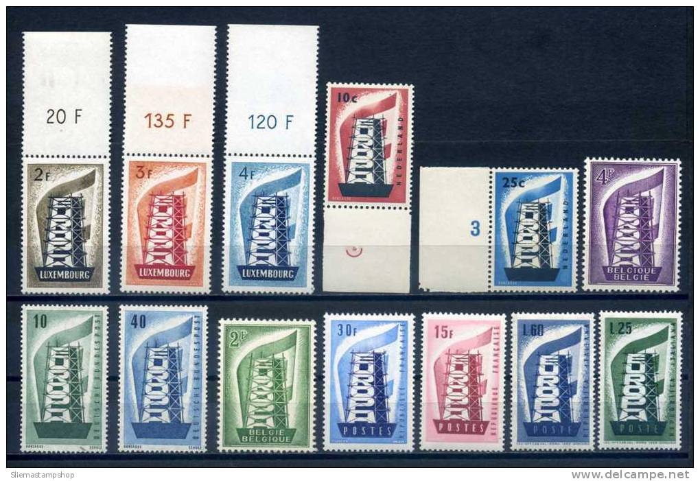 EUROPA - 1956 ISSUES, 13 VALUES - V6071 - 1956