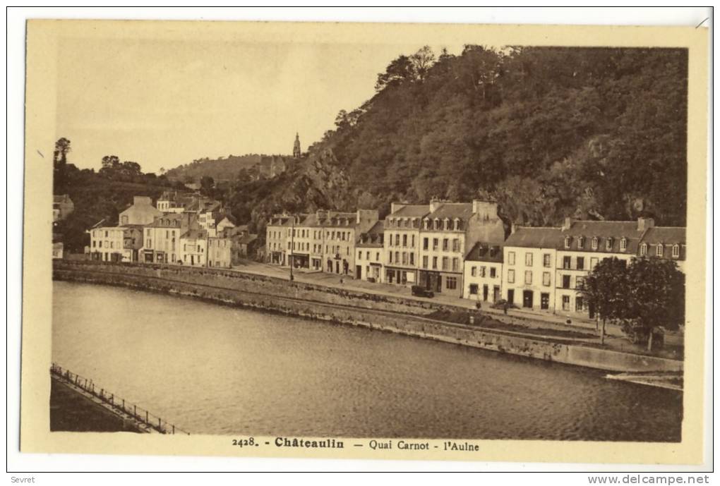 CHATEAULIN  - Quai Carnot - L'Aulne. - Châteaulin