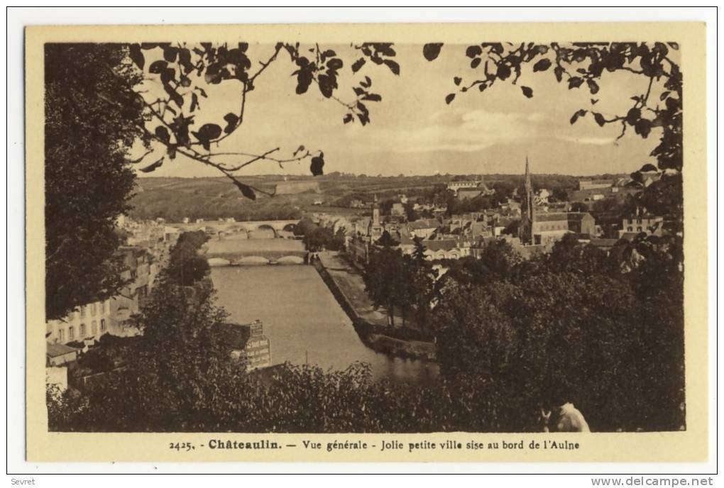 CHATEAULIN  - Vue Générale - Jolie Petite Ville Au Bord De L'Aulne. - Châteaulin