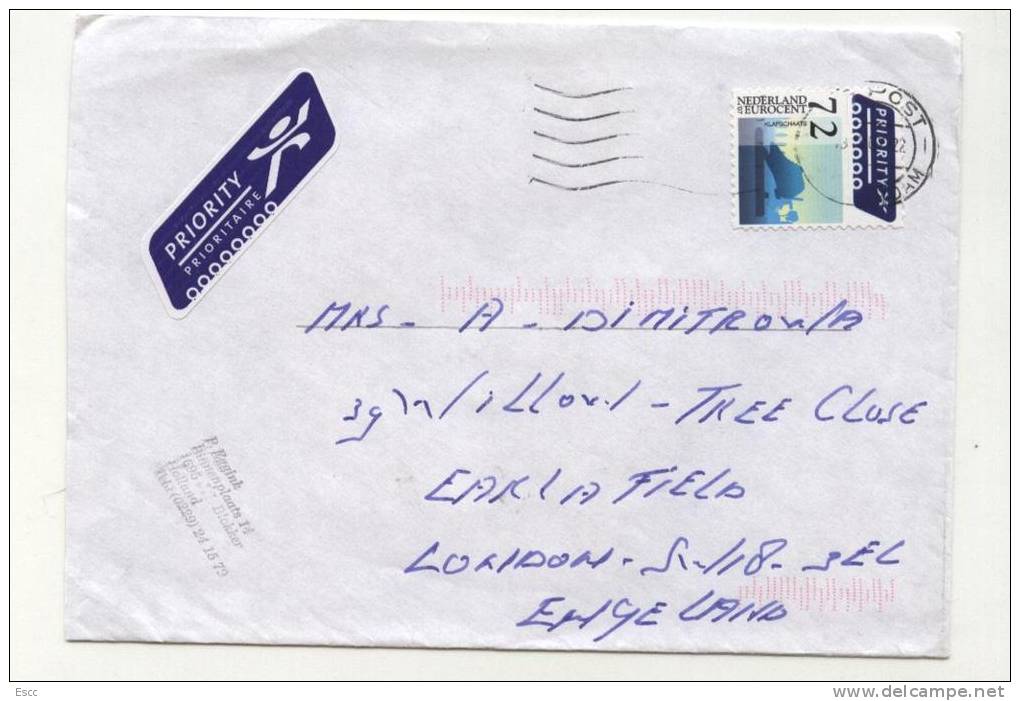 Mailed Cover (letter) With Stamp  From The Netherlands To UK - Storia Postale