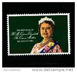 GIBRALTAR - 1980  QUEEN MOTHER'S BIRTHDAY    SET MINT NH - Gibilterra