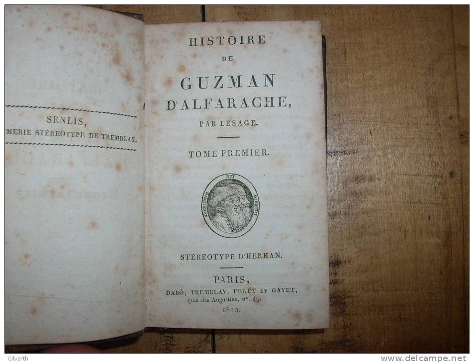 histoire de Guzman d'Alfarache - LESAGE-  1819