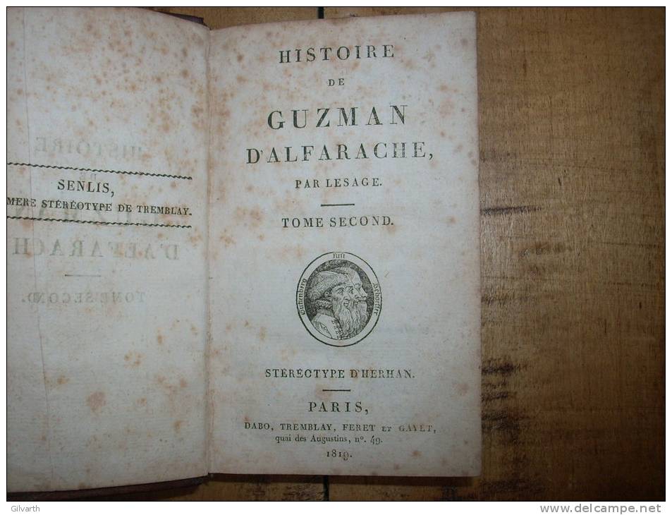 histoire de Guzman d'Alfarache - LESAGE-  1819