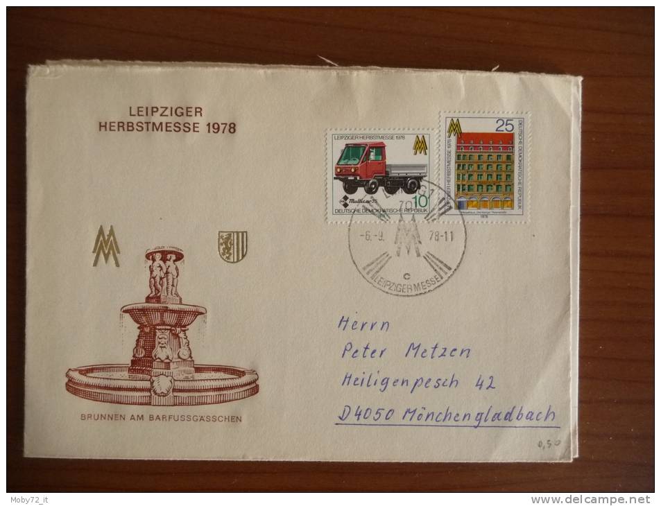 DDR - 1978 - Annullo Fiera Lipsia - Mi N. 2353/54 - Covers & Documents