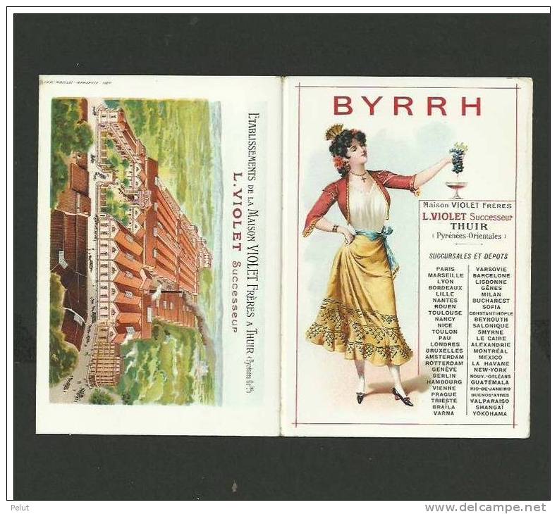 Ancien Dépliant Publicitaire BYRRH Avec Texte En Breton - Alkohol