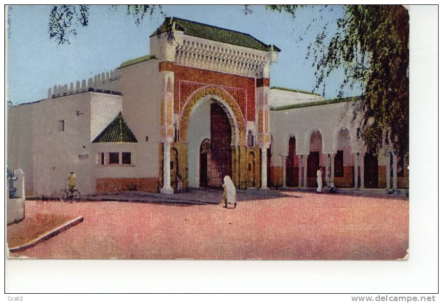 Entrée Du Palais De S.M. Le Sultan Du Maroc à Casablanca 1954 - Casablanca