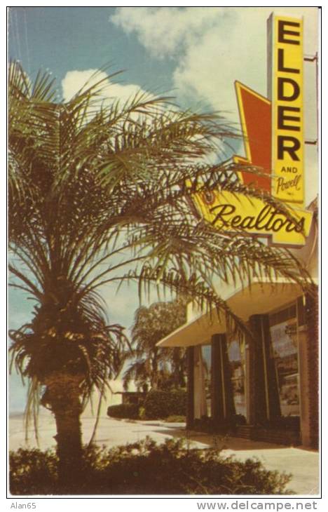 St. Petersburg FL Florida, Elder &amp; Powell Realtors Realty Company, C1970s Vintage Postcard - St Petersburg