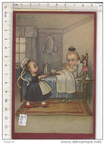 PO4904B# ILLUSTRATORE COLOMBO - BAMBINI - AMMALATO - SERVIZIO THE  VG 1936 - Colombo, E.