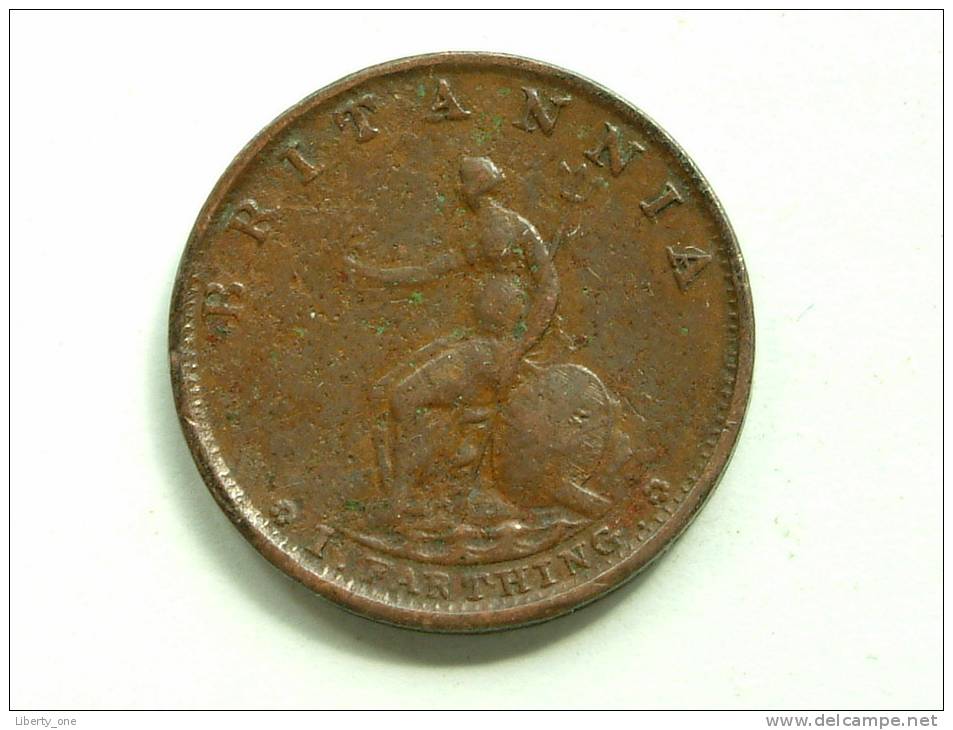 1799 Farthing / KM 646 ( Uncleaned - For Grade, Please See Photo ) ! - A. 1 Farthing