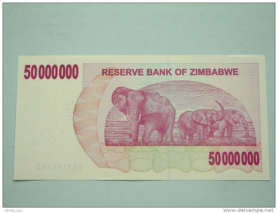 2008 / 50.000.000 Dollars UNC ( For Grade, Please See Photo ) ! - Zimbabwe