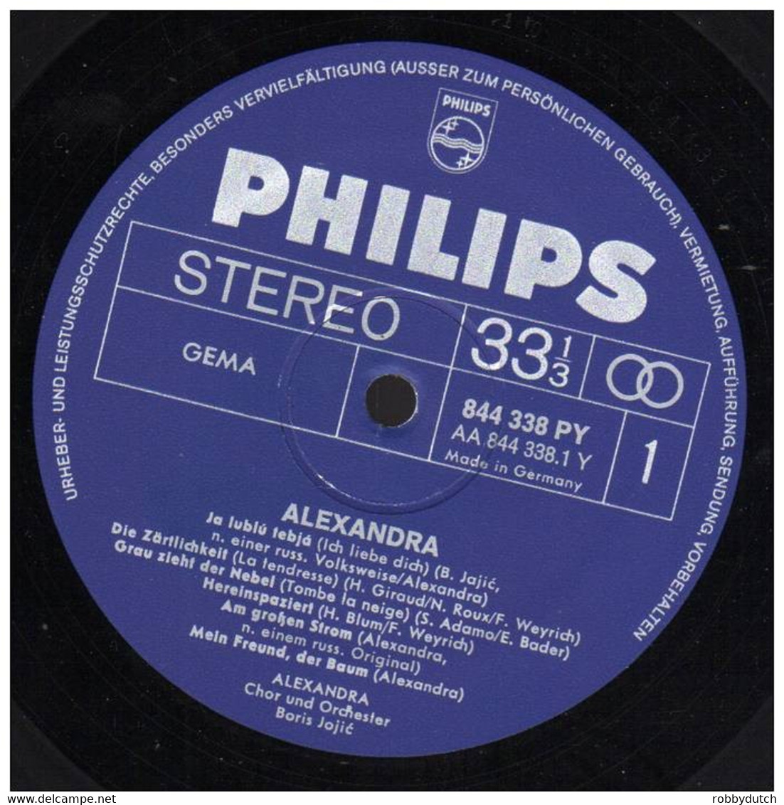 * LP *  ALEXANDRA - SAME (Germany 1968) - Otros - Canción Alemana