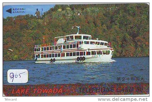 Télécarte JAPON * BATEAU * PHONECARD JAPAN * SHIP * CRUISE  (905) TELEFONKARTE SCHIFF * Schip - Boot - Barco - - Boten