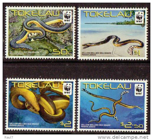 TOKELAU 2011- Serpents Du Pacific, WWF //  4V NEUFS *** MNH Set - Tokelau