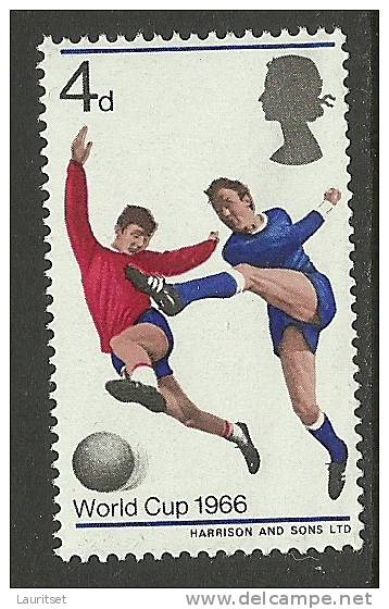 ENGLAND Great Britain 1966 Fussball Football Weltmeisterschaften MNH - 1966 – Engeland