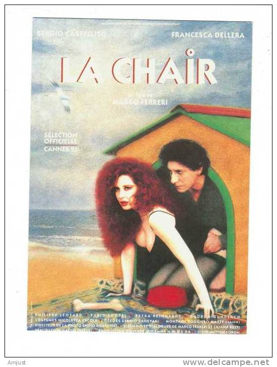 Cinema / Film / Affiche Sur Carte Postale /   La Chair - Affiches Sur Carte