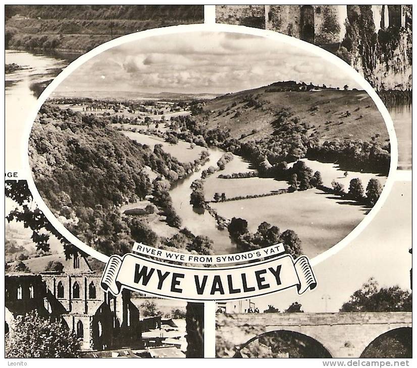 WYE VALLEY Herefordshire Bigsweir Bridge Tintern Abbey Chepstow Castle Old Mannow Bridge Ca. 1955 - Herefordshire