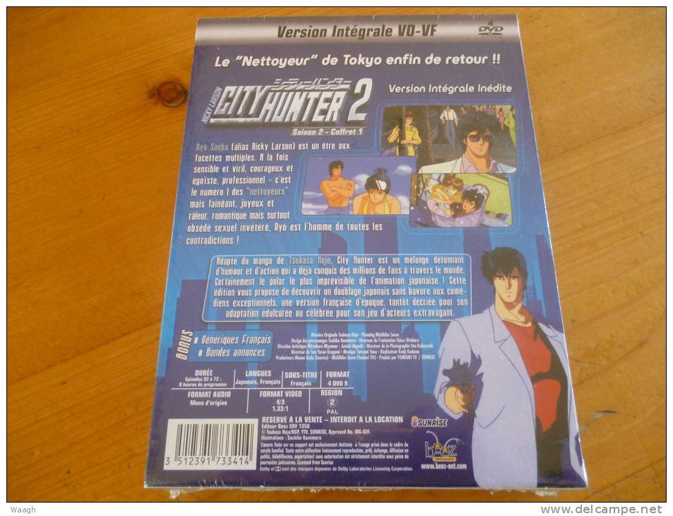 Coffret 4 DVD  NICKY LARSON "city Hunter 2" Saison 2 - Coffret 1 - Manga