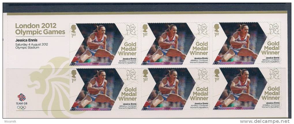 GB ~ 2012 ~ Olympic Gold Medal Winners ~ Jessica Ennis ~ Heptathlon ~ MNH - Blocks & Miniature Sheets