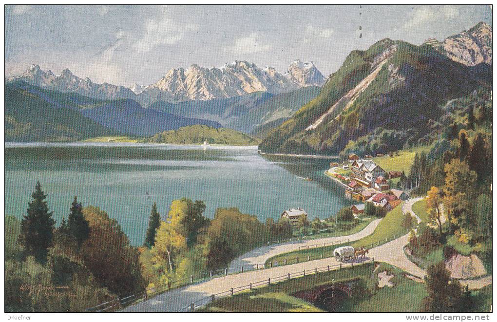 KÜNSTLER-AK: Urfeld Am Walchensee, Um 1910 - Bad Tölz