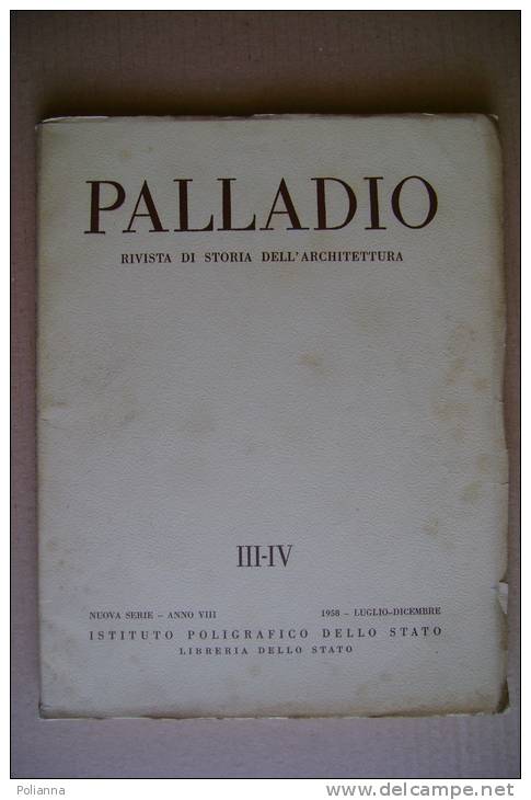 RA#06#03 Rivista Architettura PALLADIO 1958/stoà Di Attalo Agorà Ateniese/chiesetta Di San Massimo In Collegno/Borromini - Arts, Architecture