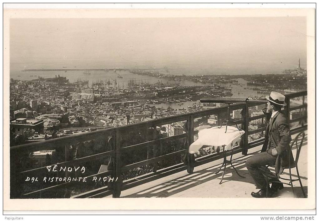 Cpsm Bon Etat ,   Genre Carte -photo Glacée , Génova , Dal Restorante  RICHI ,  Carte Propre - Genova (Genoa)