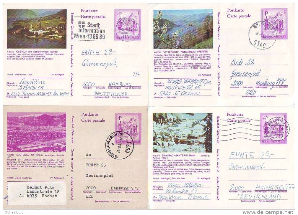 996a: Lot 8 Verschiedene Alte Bildpostkarten (2 Scans) - Collezioni