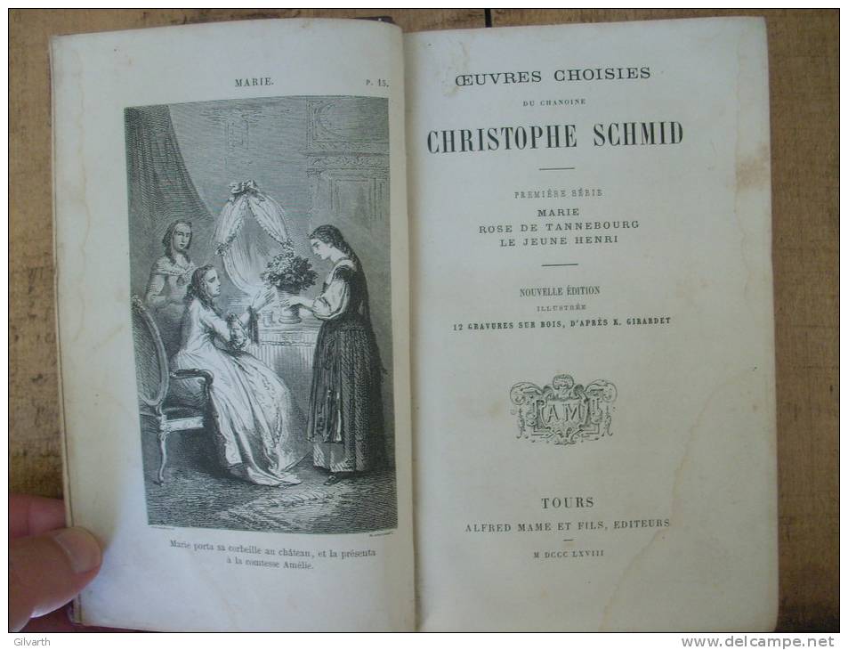 Oeuvres Choisies - CHRISTOPHE SCHMID -  2 Cartonnages  1867 1868 - 1801-1900