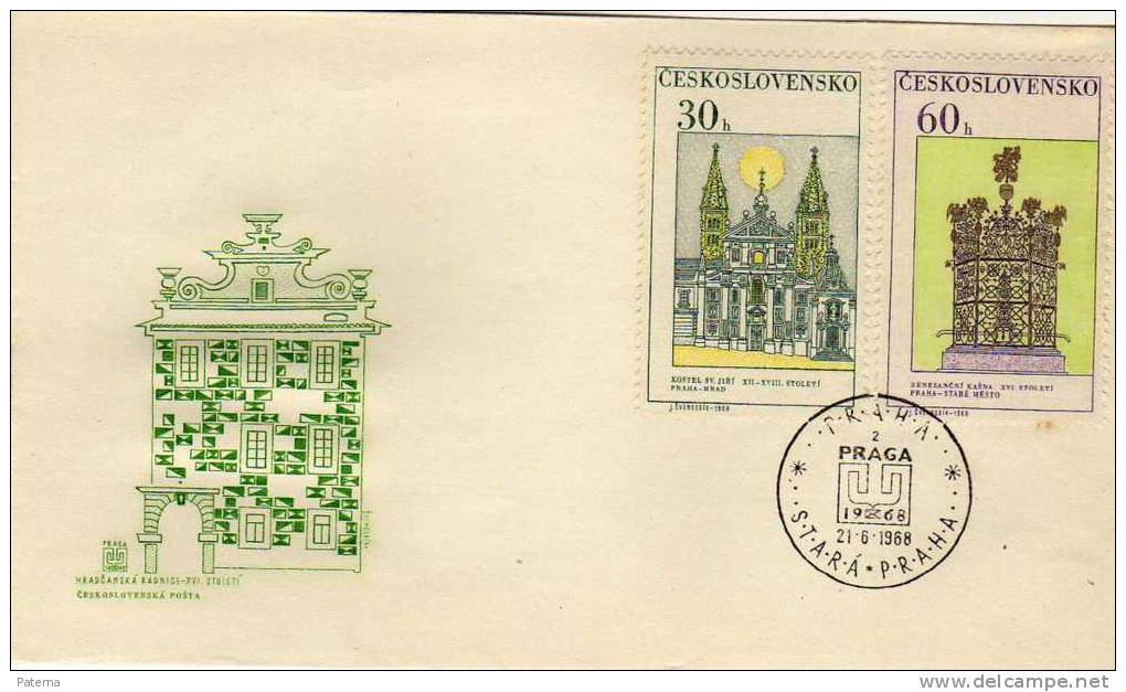 FDC, Praha 1968, Checoslovaquia - FDC